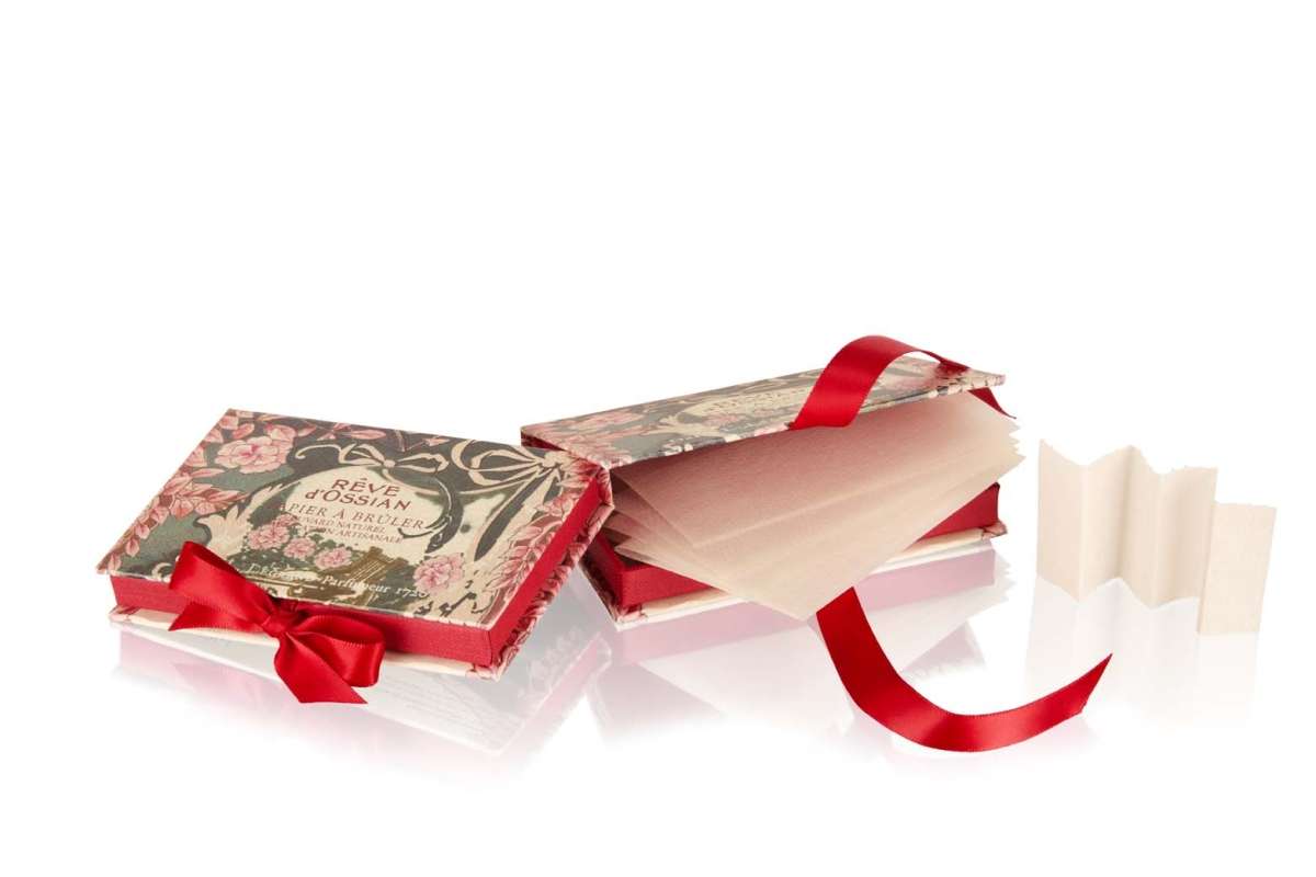 PAPIER A BRULER REVE D'OSSIAN ORIZA L.LEGRAND PARFUMERIE HAUTE PARFUMERIE NICHE SENTEUR INTERIEUR LYON ODOREM
